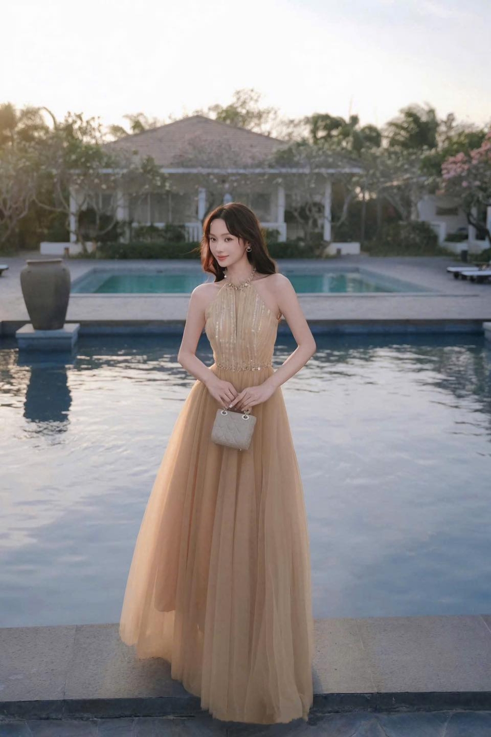 Alternative view of Elegant Long Chiffon Dress