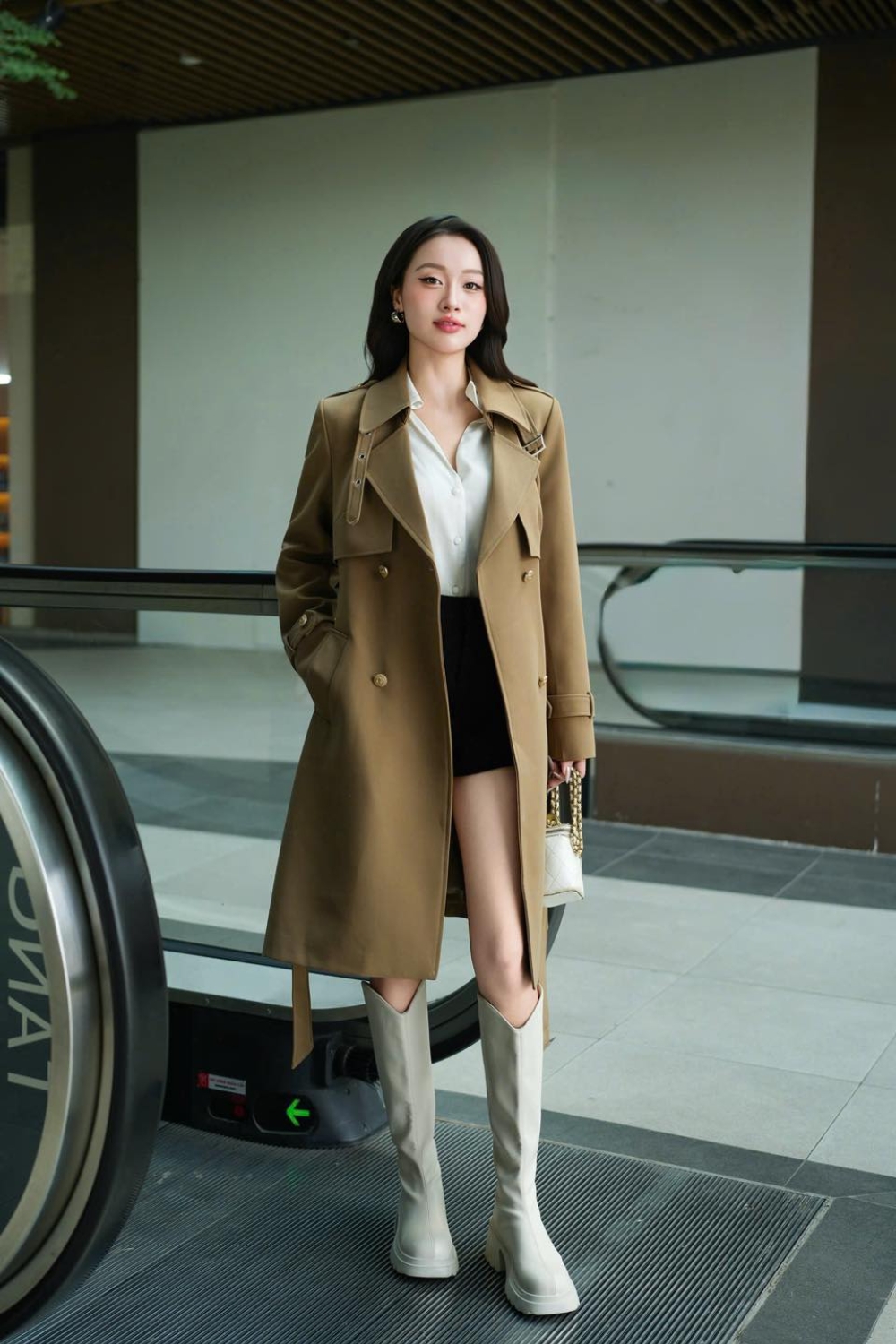 Classic Brown 2-Breasted Trench Coat