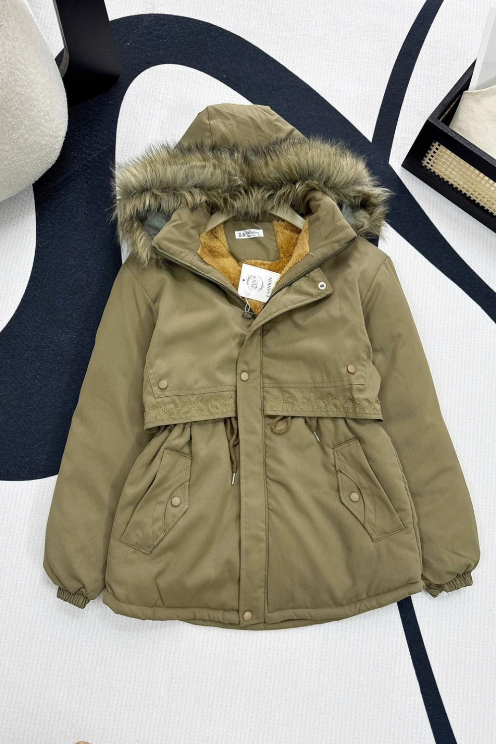 Alternative view of Women's Fleece Lined Hooded Parka
