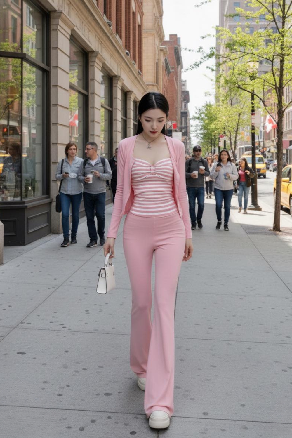 Alternative view of Crop Top And Flared Pants Set